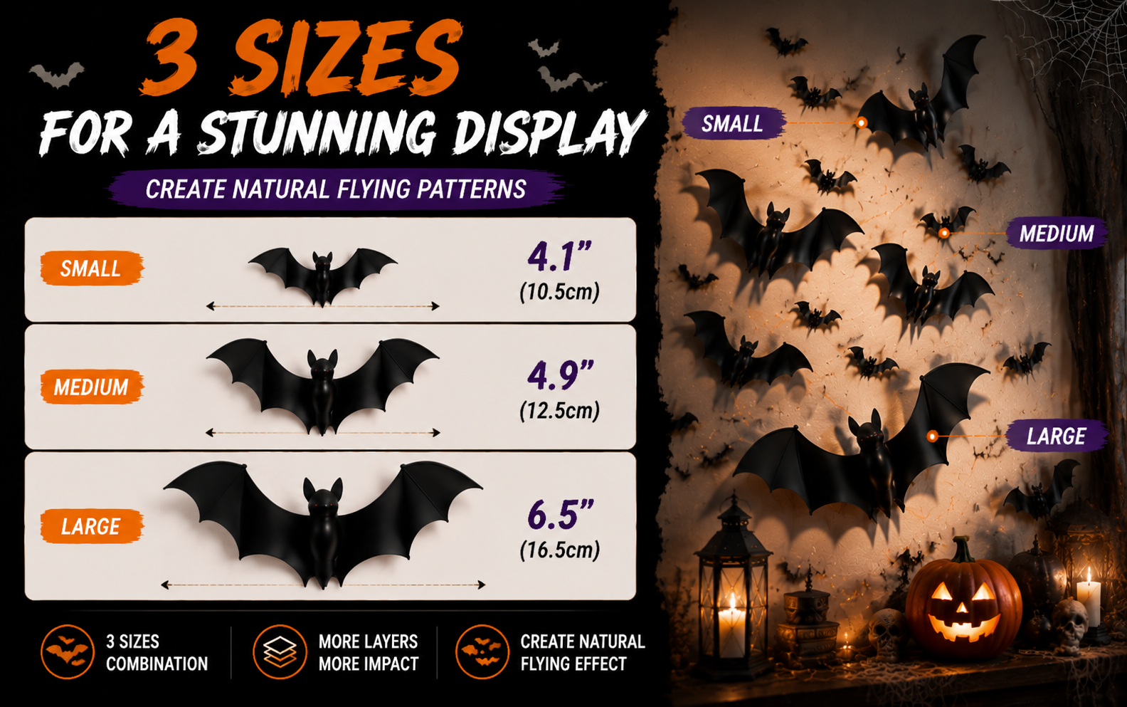 3 Sizes for a Stunning Display