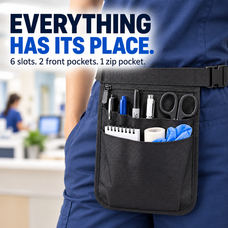 Multi Pocket Fanny Pack Medical Tool Waist Pouch