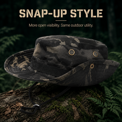 Men's Outdoor Boonie Sun Hat — 360° Shade, Ventilation Eyelets, 8 Colors