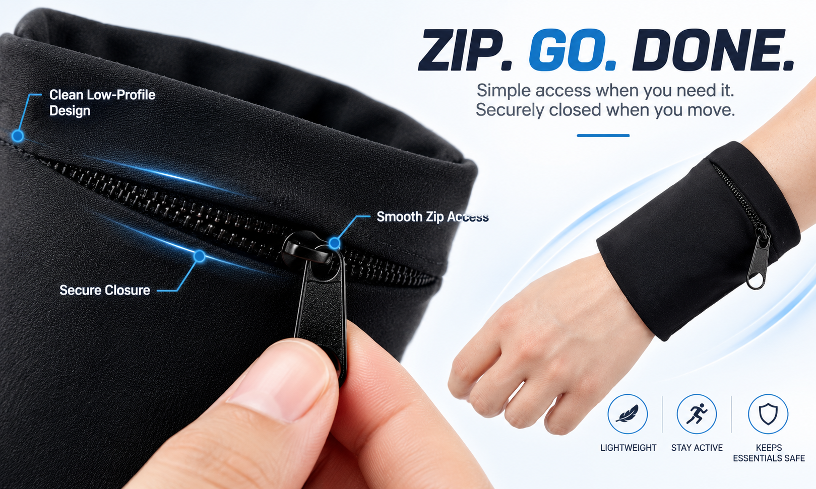 Zip. Go. Done.