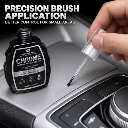 Chrome Metallic Touch Up Repair Pen Dual Tip Scratch Remover