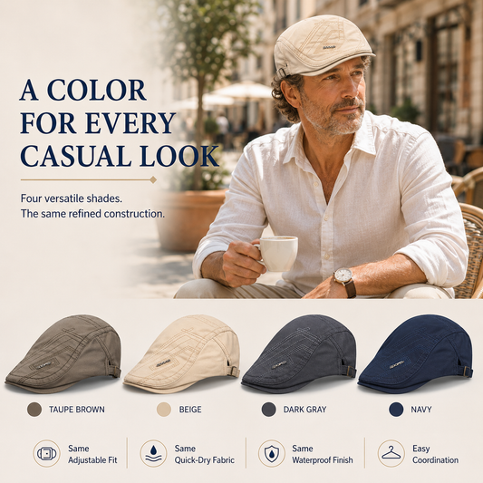 Men's Premium Flat Cap - Timeless British Style for Everyday Wear