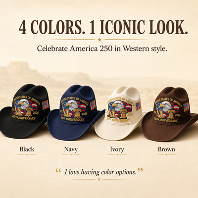 USA 250 Anniversary Cowboy Hat