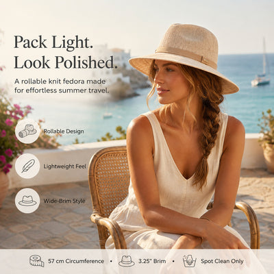 Packable Knit Fedora