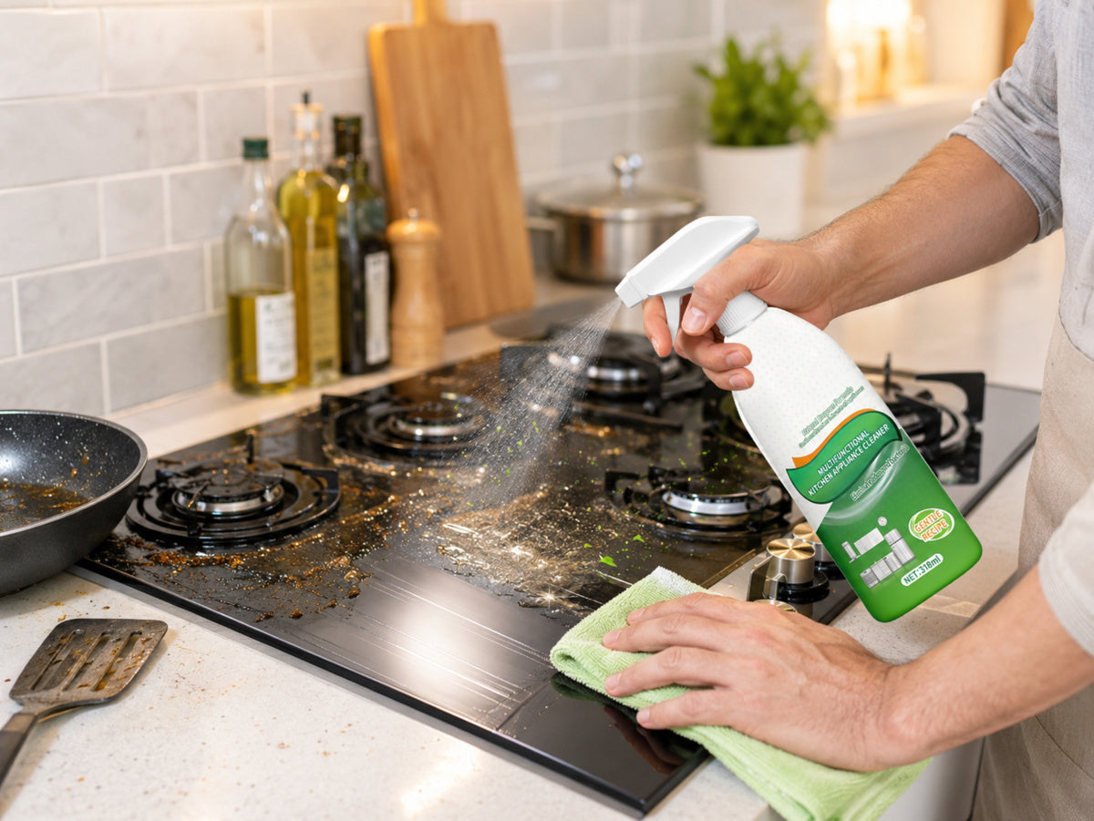 🍳 Cooktop Grease Lifts Fast