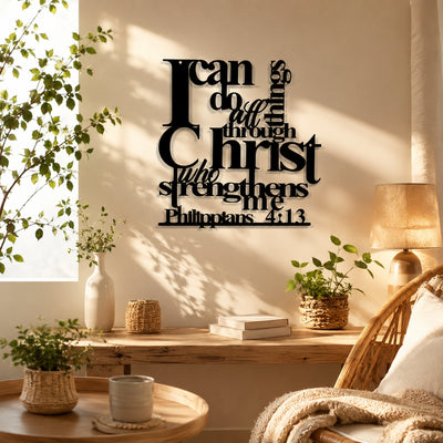 Philippians 4:13 Metal Wall Decor