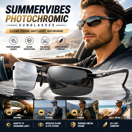 Summervibes Polarized Photochromic Sunglasses