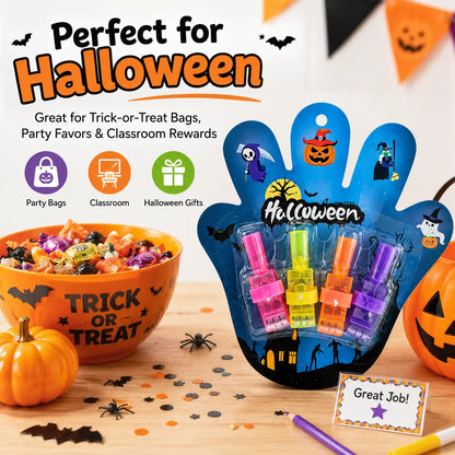 Halloween LED Projector Finger Lights, Glow in the Dark Finger Flashlights for Kids Party Favors