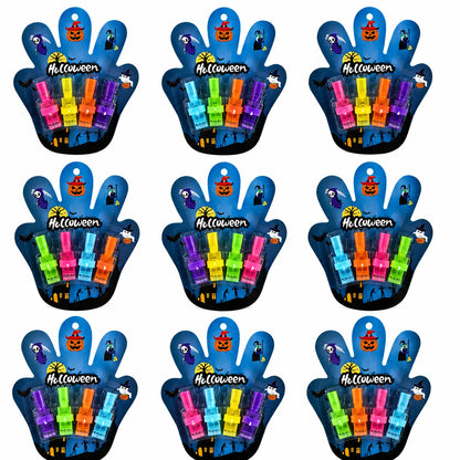 Halloween LED Projector Finger Lights, Glow in the Dark Finger Flashlights for Kids Party Favors