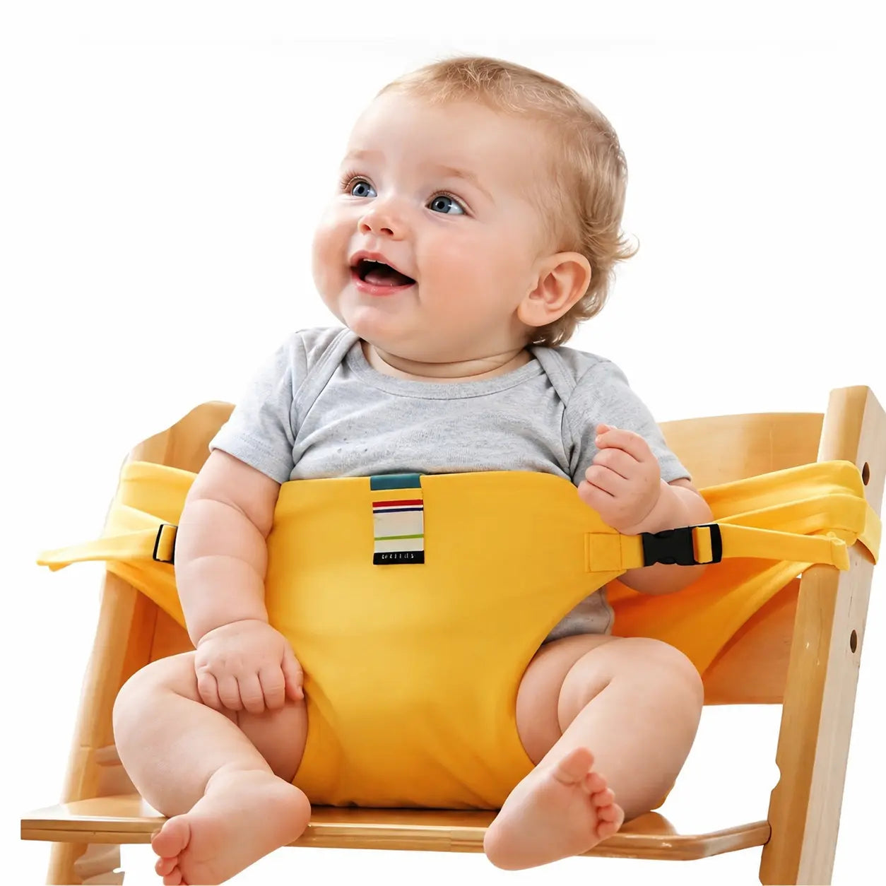 Portable Baby Chair Harness, Compact Travel Seat for High-Back Chairs