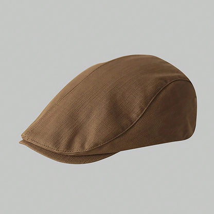 Vintage Linen Blend Ivy Flat Cap, Women Breathable Cabbie Newsboy Hat for Casual Daily Outfit