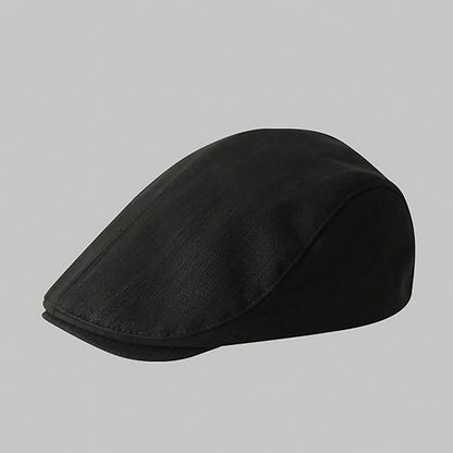 Vintage Linen Blend Ivy Flat Cap, Women Breathable Cabbie Newsboy Hat for Casual Daily Outfit
