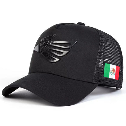 Unisex Eagle Label Breathable Mesh Sunscreen Baseball Cap