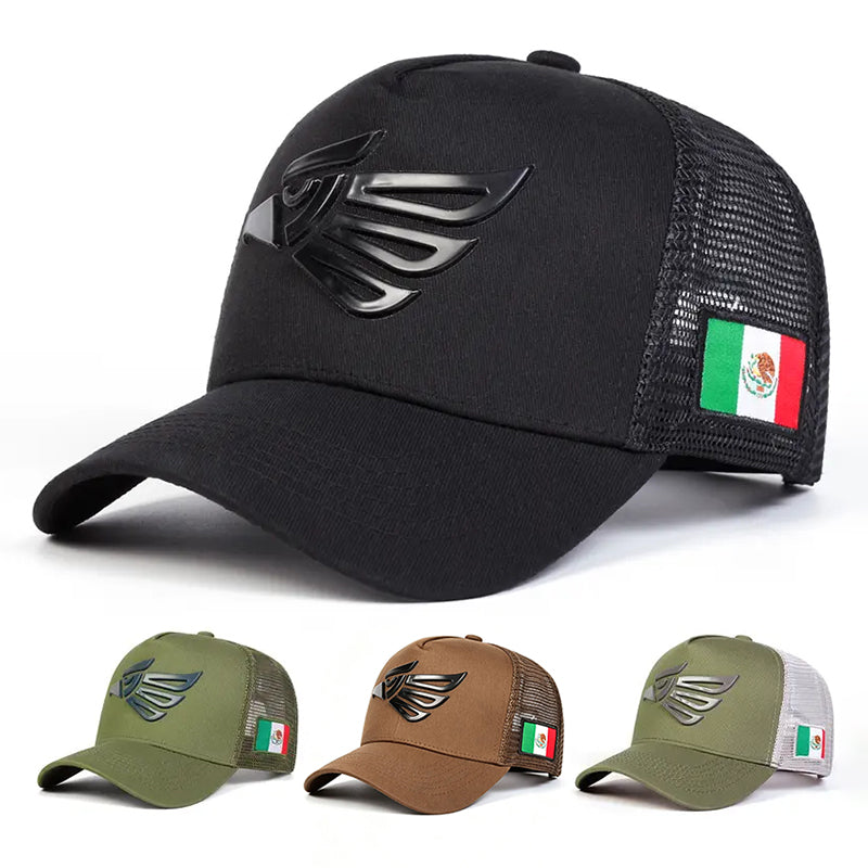 Unisex Eagle Label Breathable Mesh Sunscreen Baseball Cap