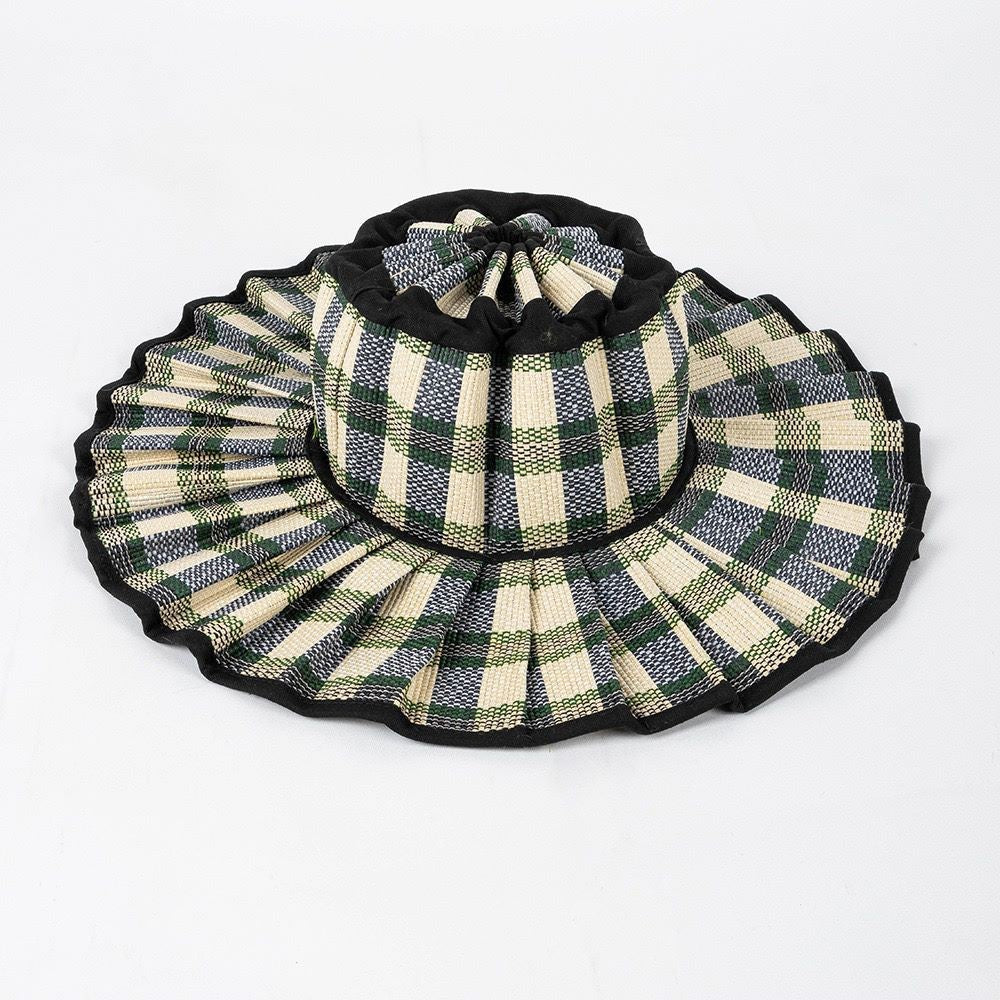 Women's Pleated Wide Brim Sun Hat – Foldable, UPF 50+ & Ponytail-Friendly