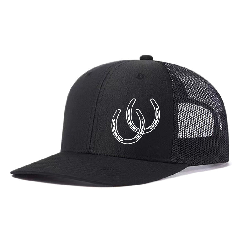 Western Horseshoe Trucker Cap | 11 Colors Available Unisex Mesh Snapback Hat