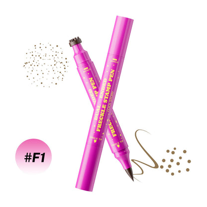 2-in-1 Long-Lasting Waterproof Faux Freckle Stamp & Fine Tip Pen - Natural-looking