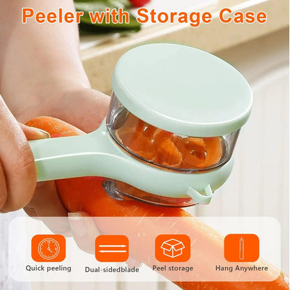 Upgrade Vegetable Peeler with Built-in Collection Container