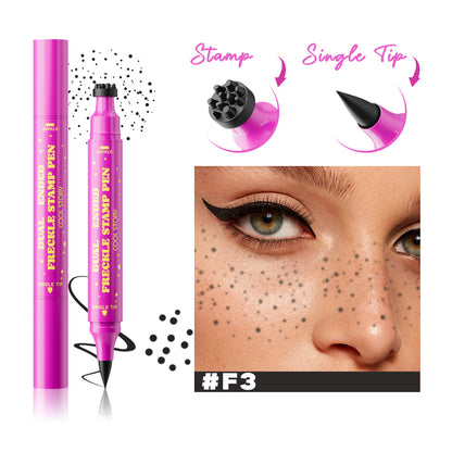 2-in-1 Long-Lasting Waterproof Faux Freckle Stamp & Fine Tip Pen - Natural-looking