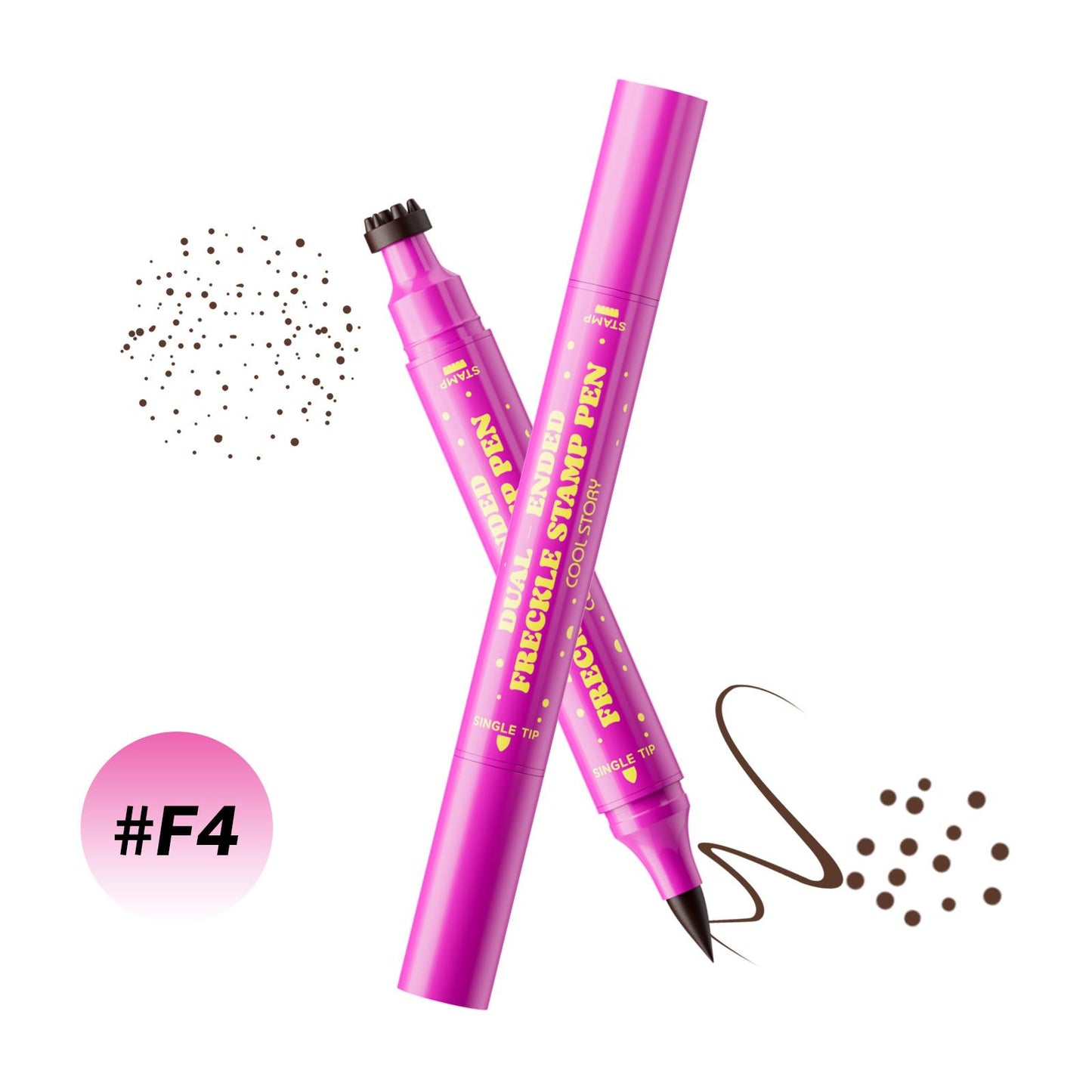 2-in-1 Long-Lasting Waterproof Faux Freckle Stamp & Fine Tip Pen - Natural-looking