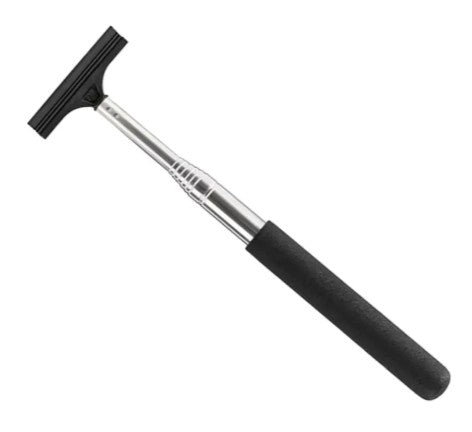 Retractable Car Rearview Mirror Wiper with Long Handle, Universal Side Mirror Squeegee