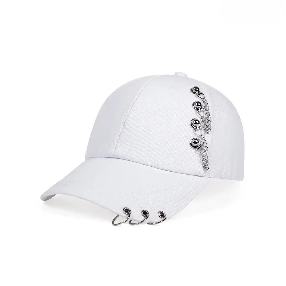 Unisex Rivet Snapback Baseball Cap – Adjustable Hip-Hop Hat