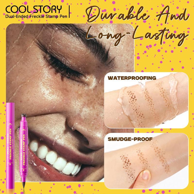 2-in-1 Long-Lasting Waterproof Faux Freckle Stamp & Fine Tip Pen - Natural-looking