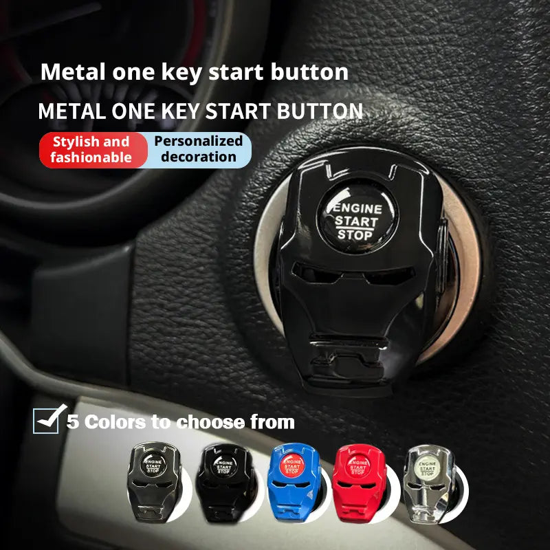 Rotating Mecha Car Start Button Cover