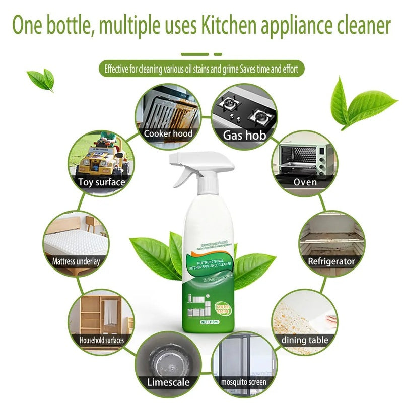 Natural Enzyme Kitchen Cleaner – Fast Grease Removal for Everyday Kitchen Cleaning, 318ml