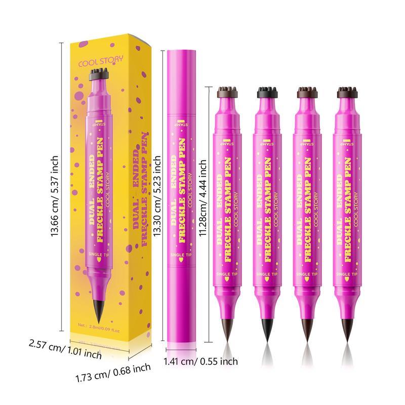 2-in-1 Long-Lasting Waterproof Faux Freckle Stamp & Fine Tip Pen - Natural-looking