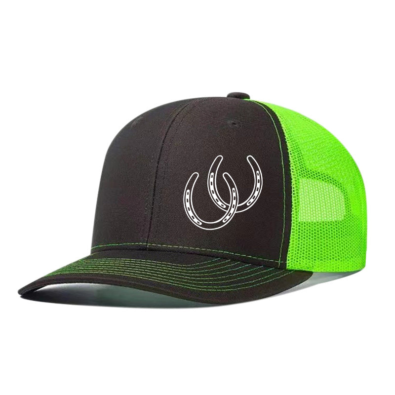 Western Horseshoe Trucker Cap | 11 Colors Available Unisex Mesh Snapback Hat