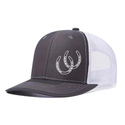 Western Horseshoe Trucker Cap | 11 Colors Available Unisex Mesh Snapback Hat