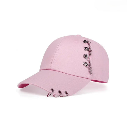 Unisex Rivet Snapback Baseball Cap – Adjustable Hip-Hop Hat