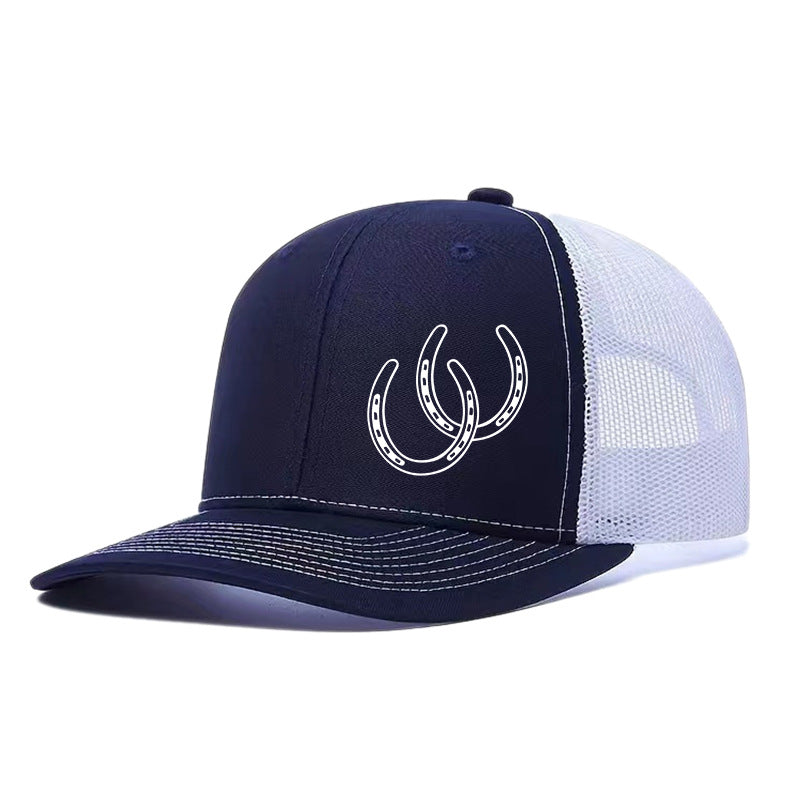 Western Horseshoe Trucker Cap | 11 Colors Available Unisex Mesh Snapback Hat