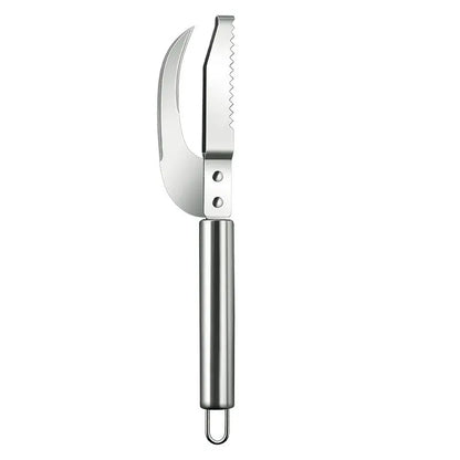 2-in-1 Stainless Steel Fish Scaler & Gutting Knife