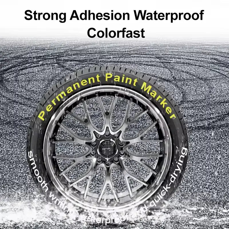 12 Colors Permanent Paint Marker Set Waterproof, Quick-Dry & Multi-Surface Use