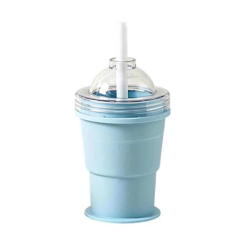 Collapsible Silicone Ice Cup – Reusable Ice Mold & Whiskey Ice Ball Maker