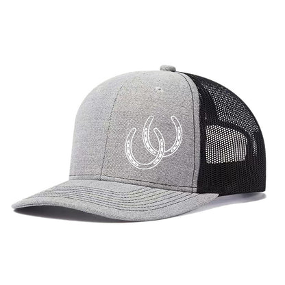 Western Horseshoe Trucker Cap | 11 Colors Available Unisex Mesh Snapback Hat