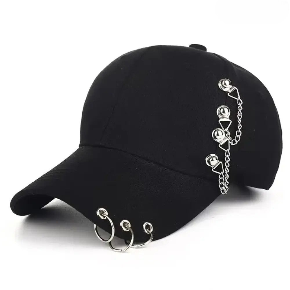 Unisex Rivet Snapback Baseball Cap – Adjustable Hip-Hop Hat