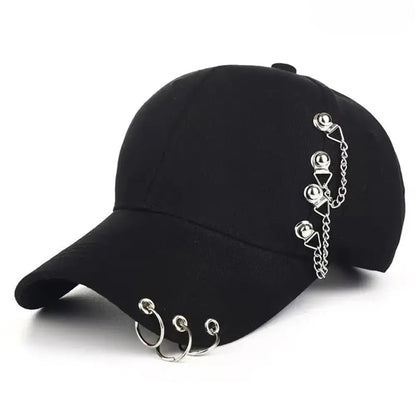 Unisex Rivet Snapback Baseball Cap – Adjustable Hip-Hop Hat