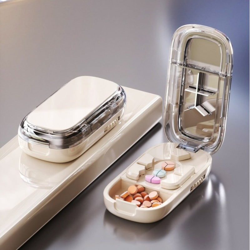 [1/2 + 1/3 + 1/4 medicine cutter] / white