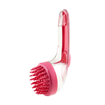 Pet Bath Brush With Built-In Shampoo Dispenser