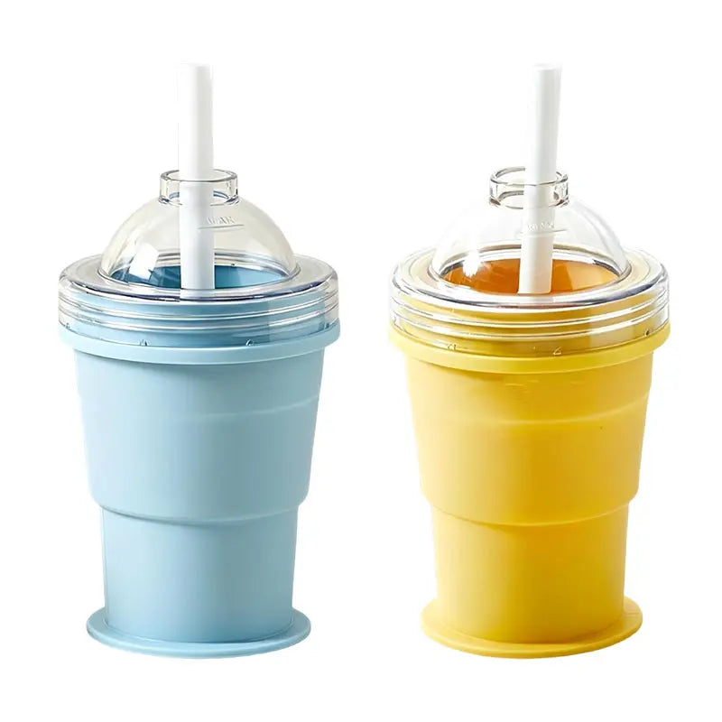Collapsible Silicone Ice Cup – Reusable Ice Mold & Whiskey Ice Ball Maker