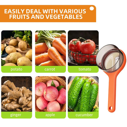 Upgrade Vegetable Peeler with Built-in Collection Container