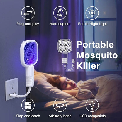 2-in-1 UV Mosquito Swatter Lamp