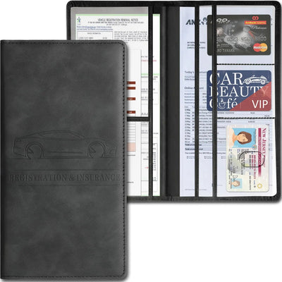 Leather Vehicle Document Organizer