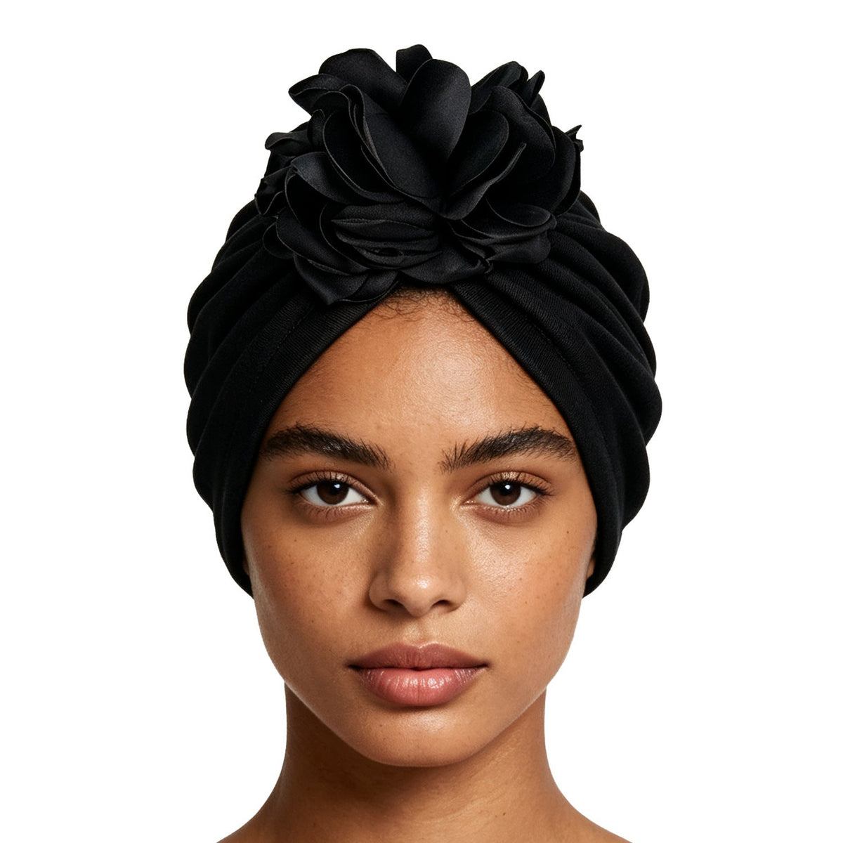 🌸 Women's 3D Flower Turban Hat | Pre-Tied Head Wrap