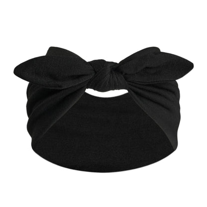 Women's Wide Bunny Bow Headband | Soft Stretch Hair Band