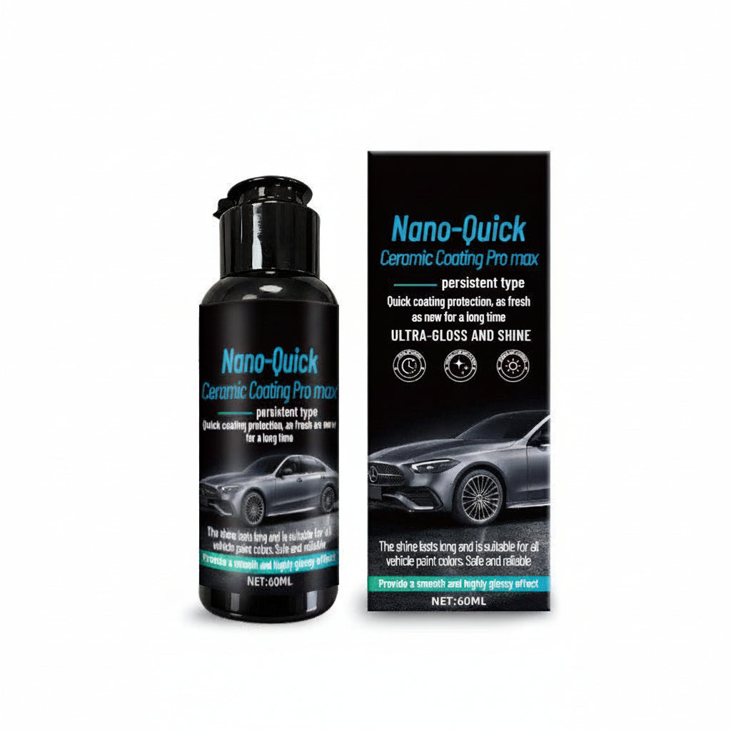 Nano-Quick Ceramic Coating Pro Max, Long Lasting Auto Paint Sealant, Ultra Gloss Shine Car Protective Coating for All Vehicle Colors