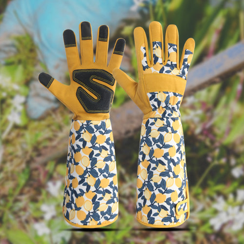 Thorn-Resistant Rose Gardening Gloves | Long Floral Cuffs